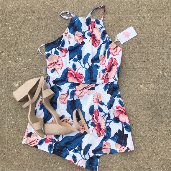 L'ATISTE Pants - NEW L’ATISTE Floral skirt Romper